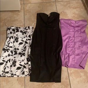 3 party dresses.size small